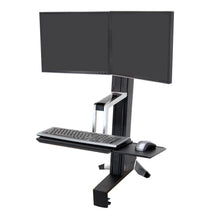 Load image into Gallery viewer, Workfit-S dual monitor sit-stand workstation