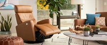 Charger l'image dans la galerie, Fauteuil berçant et inclinable Milan Vintage Cognac
