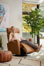 Charger l'image dans la galerie, Fauteuil berçant et inclinable Milan Vintage Cognac