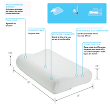Charger l'image dans la galerie, Oreiller cervical Obusforme en mousse mémoire