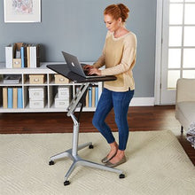 Load image into Gallery viewer, Mobile sit-stand table (FLOOR MODEL)