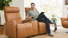 Load image into Gallery viewer, Milan motorized loveseat recliner
