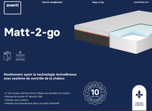 Charger l'image dans la galerie, Matelas mousse mémoire Matt-2-Go