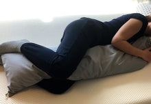 Load image into Gallery viewer, Long body pillow in buckwheat