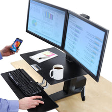 Load image into Gallery viewer, Workfit-S dual monitor sit-stand workstation
