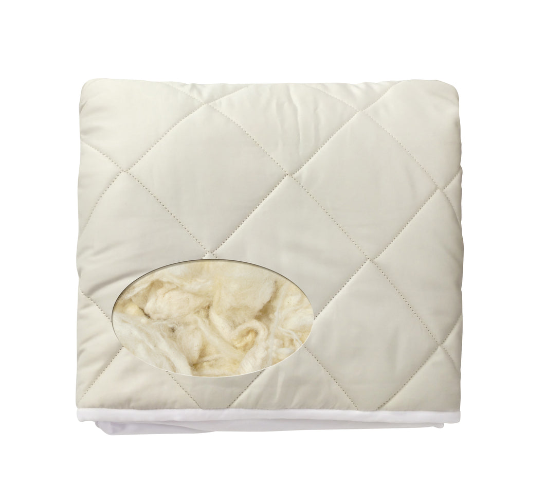  Washable wool mattress protector