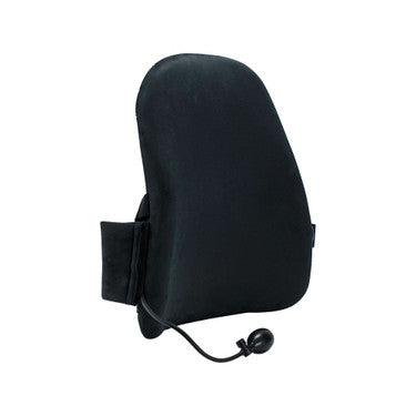 Backrest with inflatable lumbar