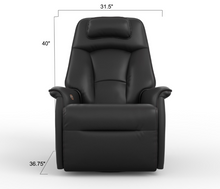 Load image into Gallery viewer, Stockholm rocking recliner Leather Black
