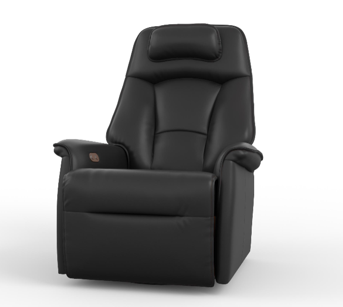 Stockholm rocking recliner Leather Black