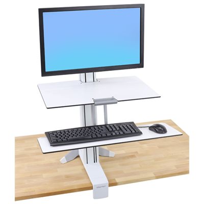 Workfit-S with worksurface + for single screen