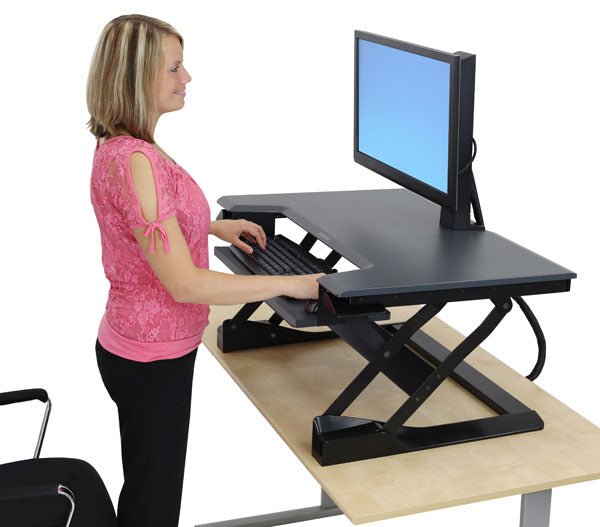Standing Computer Station Standing Desk Sit Stand Adjustable Work