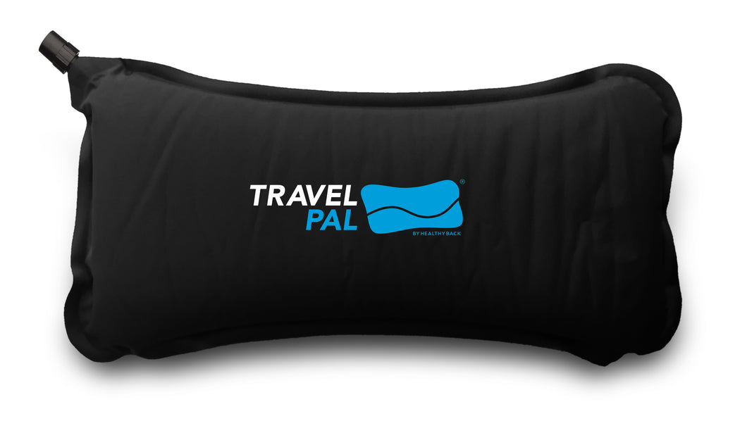 Memory foam auto-inflating back pillow