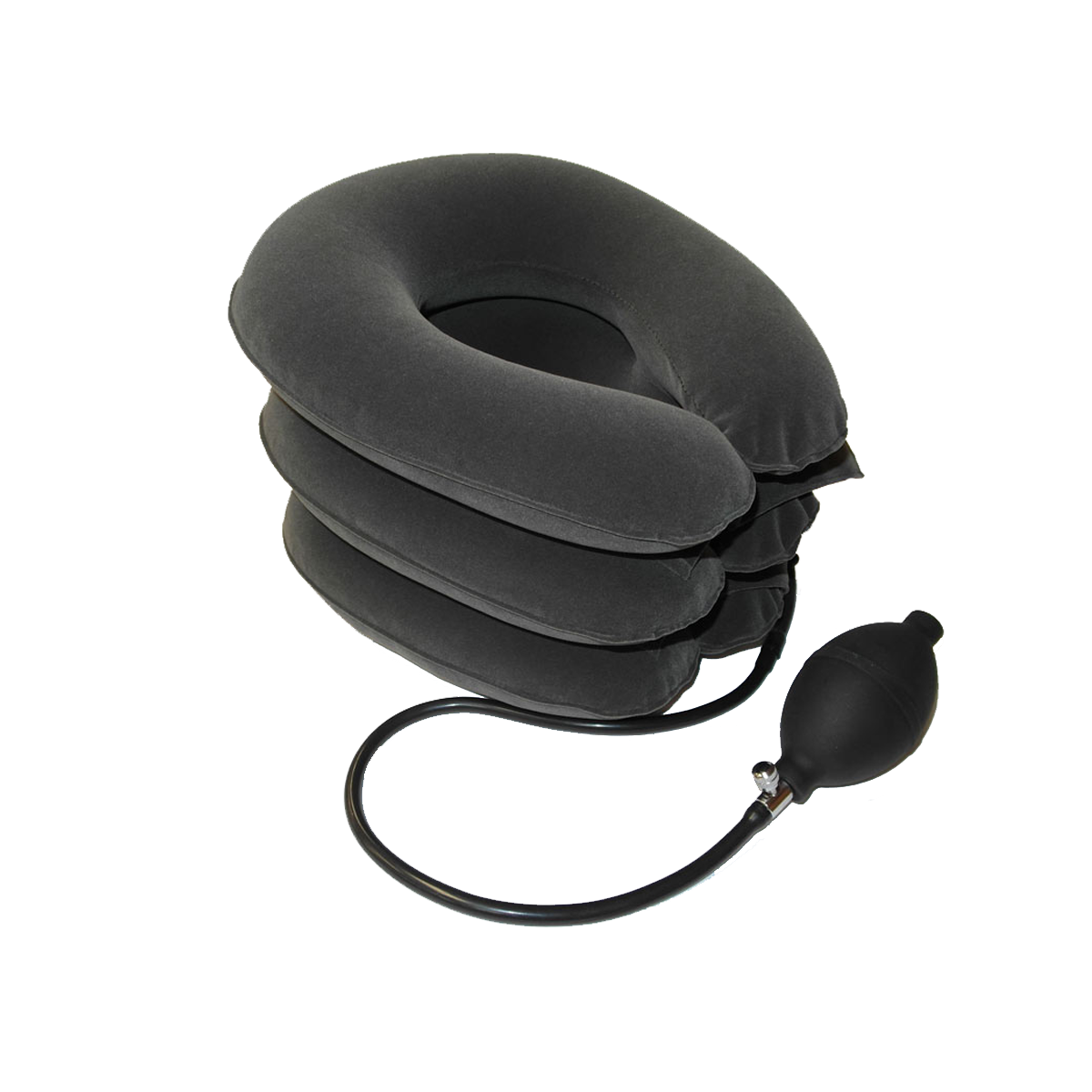 Inflatable cervical collar traction