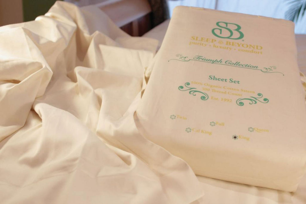 Organic cotton sheet set